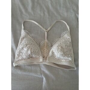 Victorias Secret XS Body By Victoria Racerback Bralette Lace Front Clasp Bra